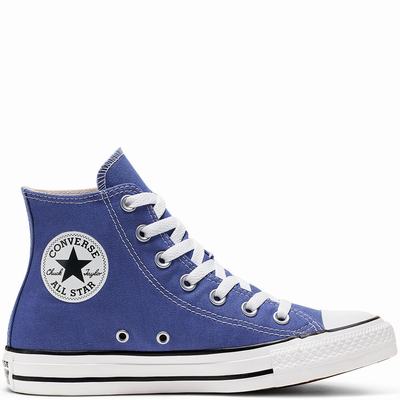 Férfi Converse Chuck Taylor All Star Seasonal Colour Magasszárú Cipő CO0193854 Világoskék Sötétkék